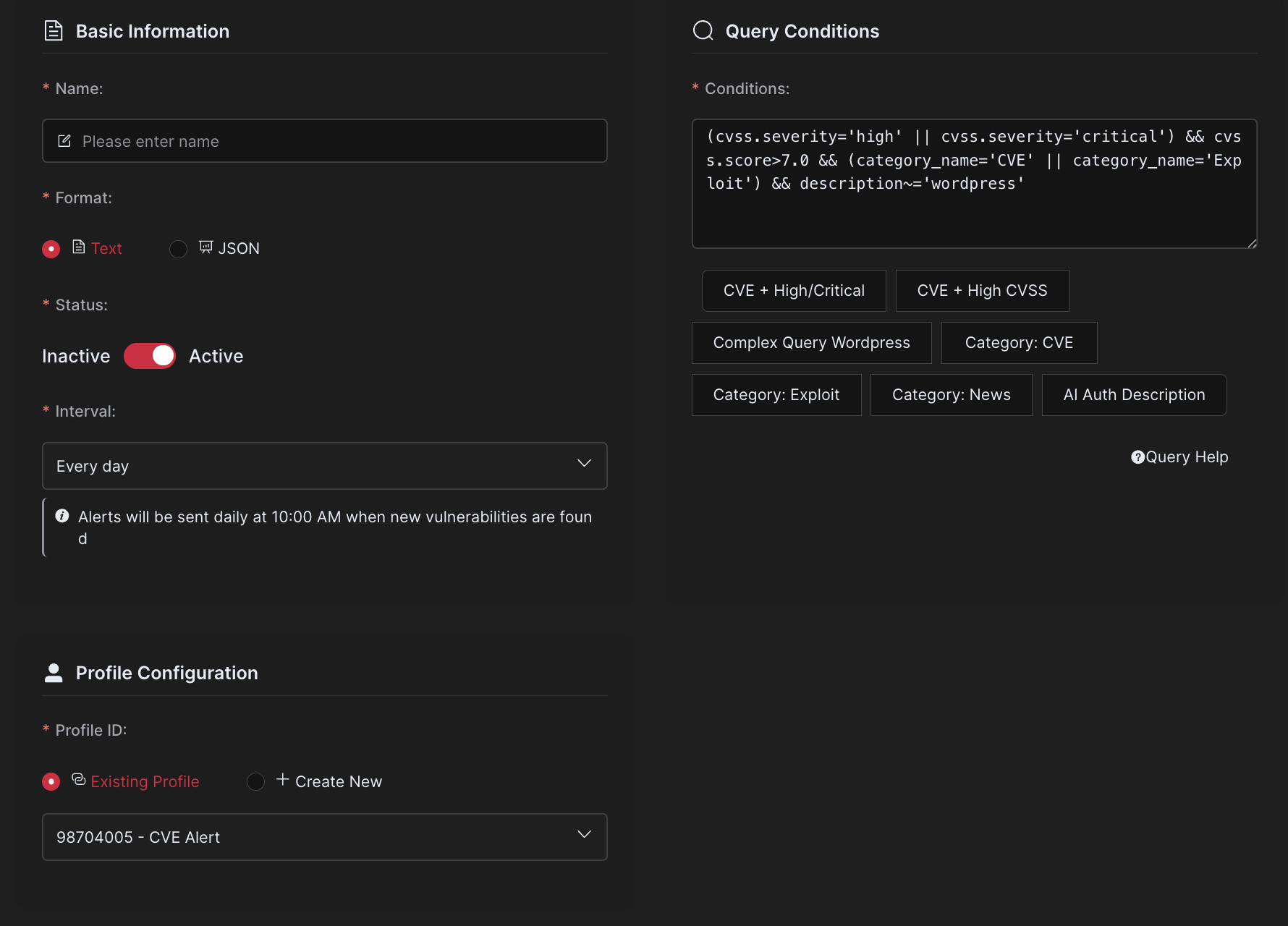 CVE and Exploit Alerting Dashboard