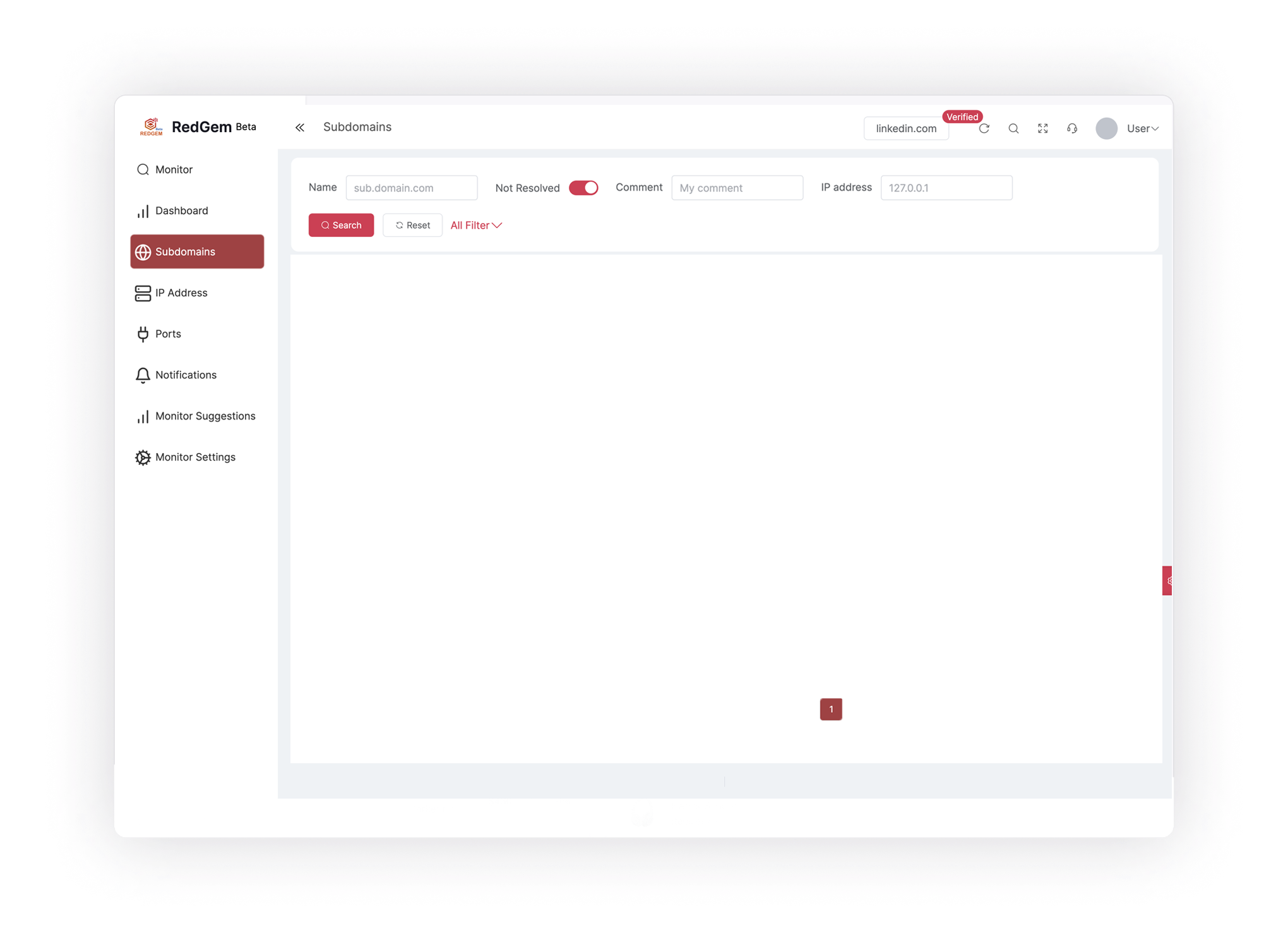 RedGem Security Dashboard